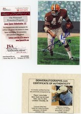 Cartão de arte Leroy Kelly assinado HOF 94' inscrição linha de meta JSA Cleveland Browns comprar usado  Enviando para Brazil