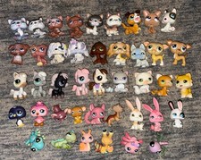 Grande Lote Littlest Pet Shop - 42 Animais de Estimação, Autêntico Clássico Lps, Cães, Cavalos, Gatos comprar usado  Enviando para Brazil
