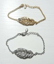 Bracelet feuille argente d'occasion  Limeil-Brévannes