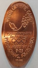 Moeda de cobre prensada alongada dos Jogos Olímpicos de Inverno de 2018 Pyeongchang Coreia do Sul comprar usado  Enviando para Brazil
