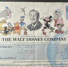 Walt disney stock for sale  Ratcliff