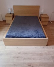 Malm bett nachtschrank gebraucht kaufen  Zetel
