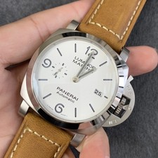Relógio masculino mecânico automático Panerai 44mm mostrador branco PAM01314 comprar usado  Enviando para Brazil