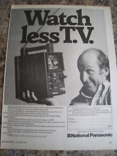 RELOJ MENOS TV NACIONAL PANASONIC COMMANDO PORTÁTIL 1974 ANUNCIO A4 TAMAÑO ARCHIVO 15 segunda mano  Embacar hacia Argentina