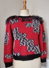 Magnifique pull rouge d'occasion  Hergnies