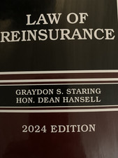 2024 2025 Law of Reinsurance 9781668793251 THOMSON REUTERS DEAN  Graydon Staring comprar usado  Enviando para Brazil
