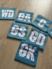 Netball turquoise bibs for sale  TIVERTON