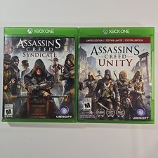 Lote de 2 videogames Assassin's Creed Unity, Syndicate, Xbox One muito bom comprar usado  Enviando para Brazil