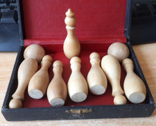 Altes holz tischkegelspiel gebraucht kaufen  Kiel