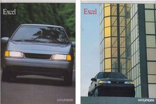 Dois 1991-92 Hyundai Excel Australiano Prestige Folhetos comprar usado  Enviando para Brazil