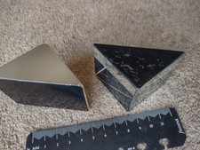 Glass prisms three for sale  WALTON-ON-THAMES