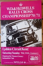 Programme rally cross for sale  HYTHE