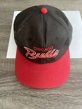 Chapéu SnapBack Vintage Chicago Bulls Sports Specialties Script Preto Vermelho Anos 90 The Twill comprar usado  Enviando para Brazil