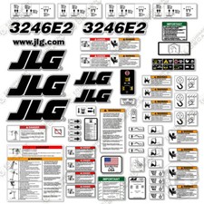 Kit de decalque compatível com JLG 3246E2 conjunto de adesivos de aviso de elevação tesoura - 7 ANOS 3M vinil!, usado comprar usado  Enviando para Brazil