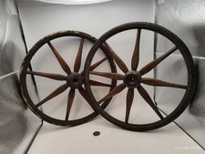 Par antigo de rodas de carrinho de bebê madeira e borracha 8 raios comprar usado  Enviando para Brazil