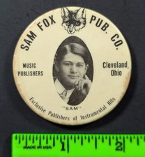 Espelho de bolso vintage Sam Fox Music Publishing Cleveland Ohio publicidade comprar usado  Enviando para Brazil