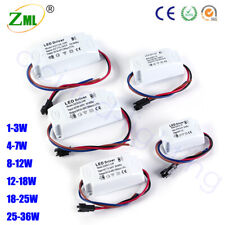 LED Driver 1-3W 4-7W 8-12W 12-18W 36W AC-DC 300mA Netzteil Trafo Transformator comprar usado  Enviando para Brazil