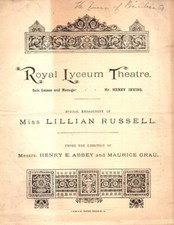 Lillian russell actress for sale  New York