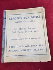 Seating plans theatres for sale  WEYBRIDGE