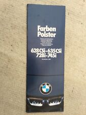 Bmw colour upholstery for sale  WEYMOUTH