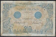 Francs bleu septembre d'occasion  France