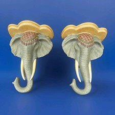 Pair elephant wall for sale  WIGSTON