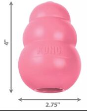 Usado, Dispensador de guloseimas de borracha rosa grande para cachorro KONG mastigar cães buscar brinquedo resistente comprar usado  Enviando para Brazil