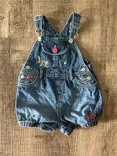 Macacão de verão vintage Baby Gap jeans bordado floral bebê menina 18 a 24 meses comprar usado  Enviando para Brazil