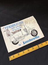 Lambretta personalise genuine for sale  CRANBROOK