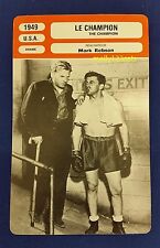 Cartão comercial filme francês de boxe The Champion Kirk Douglas The Noir dos EUA   comprar usado  Enviando para Brazil