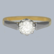 Ring solitaire engagement for sale  LONDON