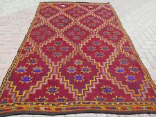 Tapete Boho, Tapetes de Área, Kilim Turco, Tapete Bordado, Tapete de Lã Feito à Mão 69"x114" comprar usado  Enviando para Brazil