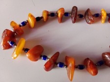 Collana ambra grezza usato  Pieve Emanuele