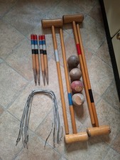 Vintage croquet set for sale  COLCHESTER
