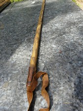 canne ancienne bambou gravé poignée cuir Maghreb ou Afrique Sub-Saharienne., usado comprar usado  Enviando para Brazil