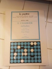 Emmanuel chabrier mélodies d'occasion  Noisy-le-Grand