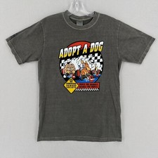Usado, Camiseta Crazy Shirts Adopt A Dog Kart Racing tamanho pequeno corante cinza Humane Society comprar usado  Enviando para Brazil