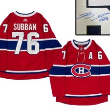 P.K. Camiseta Adidas PRO vermelha assinada pela SUBBAN Montreal Canadiens comprar usado  Enviando para Brazil