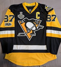 Camiseta Edge 54 SIDNEY CROSBY Pittsburgh Penguins 2017 STANLEY CUP FINALS 3-PATCH comprar usado  Enviando para Brazil