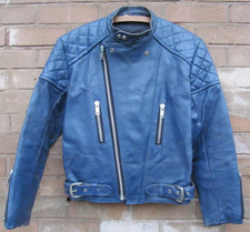 Vintage blue leather for sale  STAFFORD
