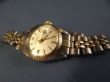 Usado, Reloj Rolex Vintage OYSTER PERPETUAL DATE Mujer Bisel Oro 14k y BANDAS TAPAS segunda mano  Embacar hacia Argentina