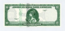 American Bank Note Company denominação "10" 1929 espécime CU comprar usado American Bank Note Company denominação "10" 1929 espécime CU comprar usado  Enviando para Brazil