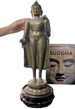 Antique bronze buddha for sale  HAMPTON