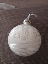 Christmas bauble white for sale  RUGELEY