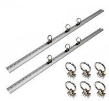 Trilho âncora 1M ponto de amarração trilho reboque caravana (2x trilho + 6x anéis) LTrack comprar usado  Enviando para Brazil