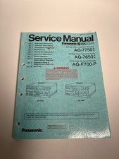 Usado, Gravador de vídeo cassete vintage Panasonic manual de serviço AG 7750 7650 F700 edição comprar usado  Enviando para Brazil