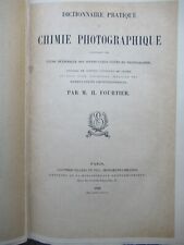 Livre chimie photographique d'occasion  Dijon