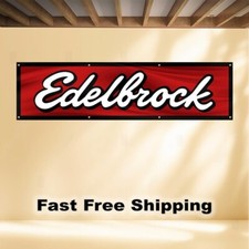 Edelbrock banner flag for sale  USA