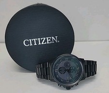 Usado, Citizen Nighthawk relógio masculino 42MM preto sobre preto aço inoxidável Eco-Drive com caixa 14 comprar usado  Enviando para Brazil