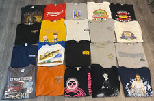 Revendedor Vintage Moderno Lote 20 Camisetas Camiseta Música Esportes Destino Motociclista Misto, usado comprar usado  Enviando para Brazil